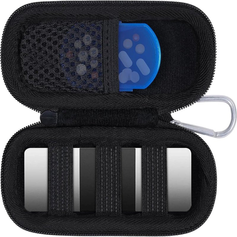 Aenllosi for Alivecor/KardiaMobile 6L Max/6L/1L EKG Monitor Hard Protective Storage Case,Black (Case Only)