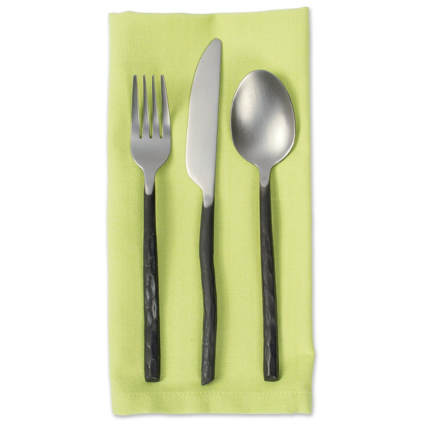 DII Solid Pastel Napkin Set Cotton, Machine Washable, 20x20 Inch, Fresh Green, 6 Count