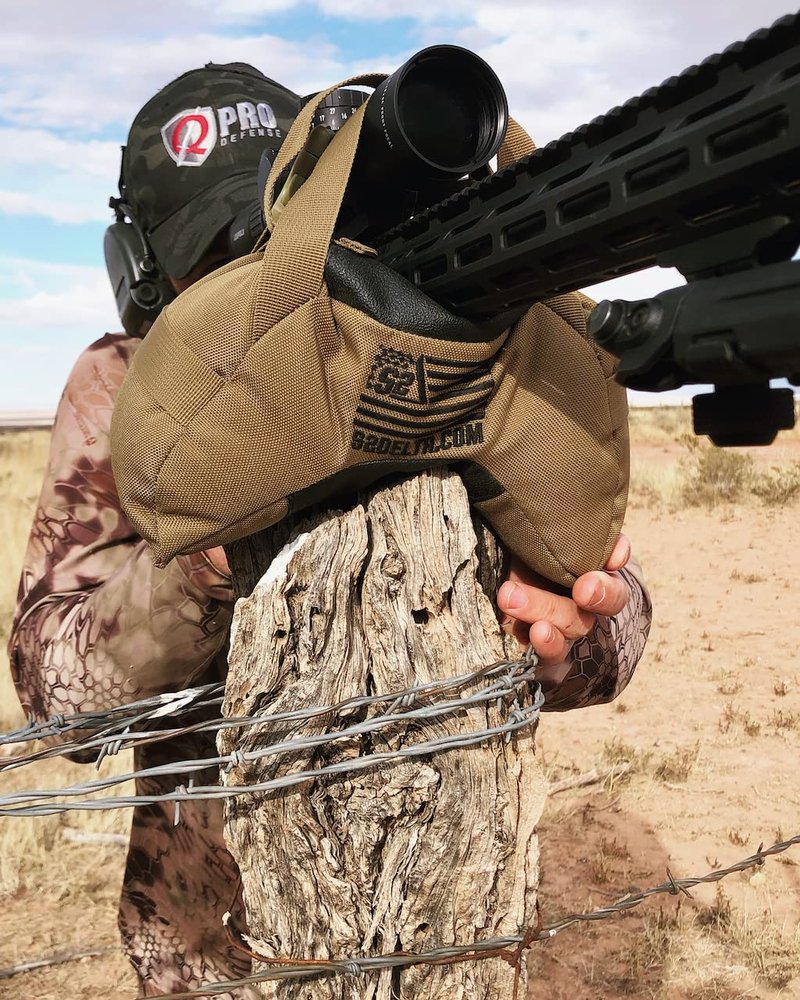 S2Delta PRS Large Shooting Rest - C-Shape, Prone, Front or Rear Bag for Precision Shots Off Barricades