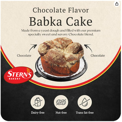 Chocolate Babka | Mothers Day Gifts for Mom Gourmet Food Baskets | Cakes Bakery Fresh | Kosher, Dairy Free, Nut Free | Stern’s Bakery