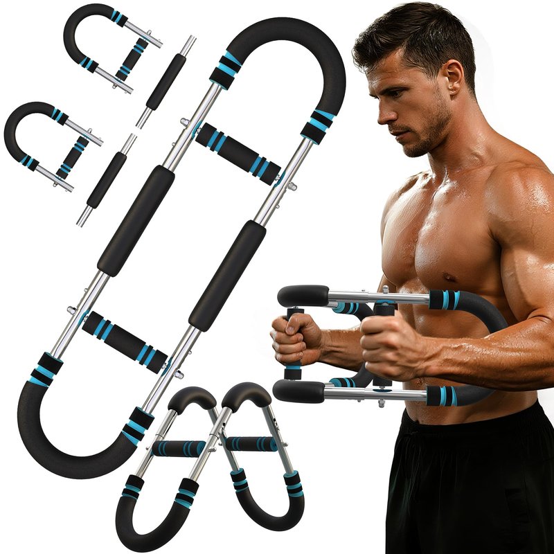 CIRQUISTA Twister Arm Trainer for Men, Adjustable 50-130Lbs Chest Workout Equipment, Arm Trainer, Twister Arm Trainer Portable Shoulder Strength Exerciser Machine for Fitness People