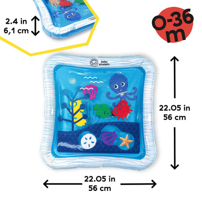 Baby Einstein Tummy Time Water Play Mat, Activity Center and Sensory Toy for Babies - Opus’S Ocean of Discovery, Newborn and Up, Black (1er Pack)