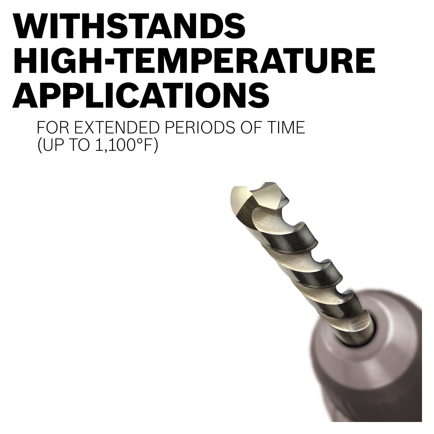 BOSCH CO2159 1-Piece 1/2 in. x 6 in. Cobalt Metal Drill Bit for Drilling Applications in Light-Gauge Metal, High-Carbon Steel, Aluminum and Ally Steel, Cast Iron, Stainless Steel, Titanium