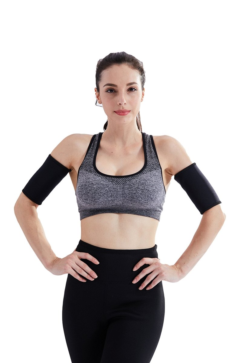 Bakerdani Mens and Womens Professional Fat- Burning Sudatory Arm Trimmer, Slimming Compression Sleeve, Arm Far Burner, Hot Neoprene Sauna Shaper for Workout