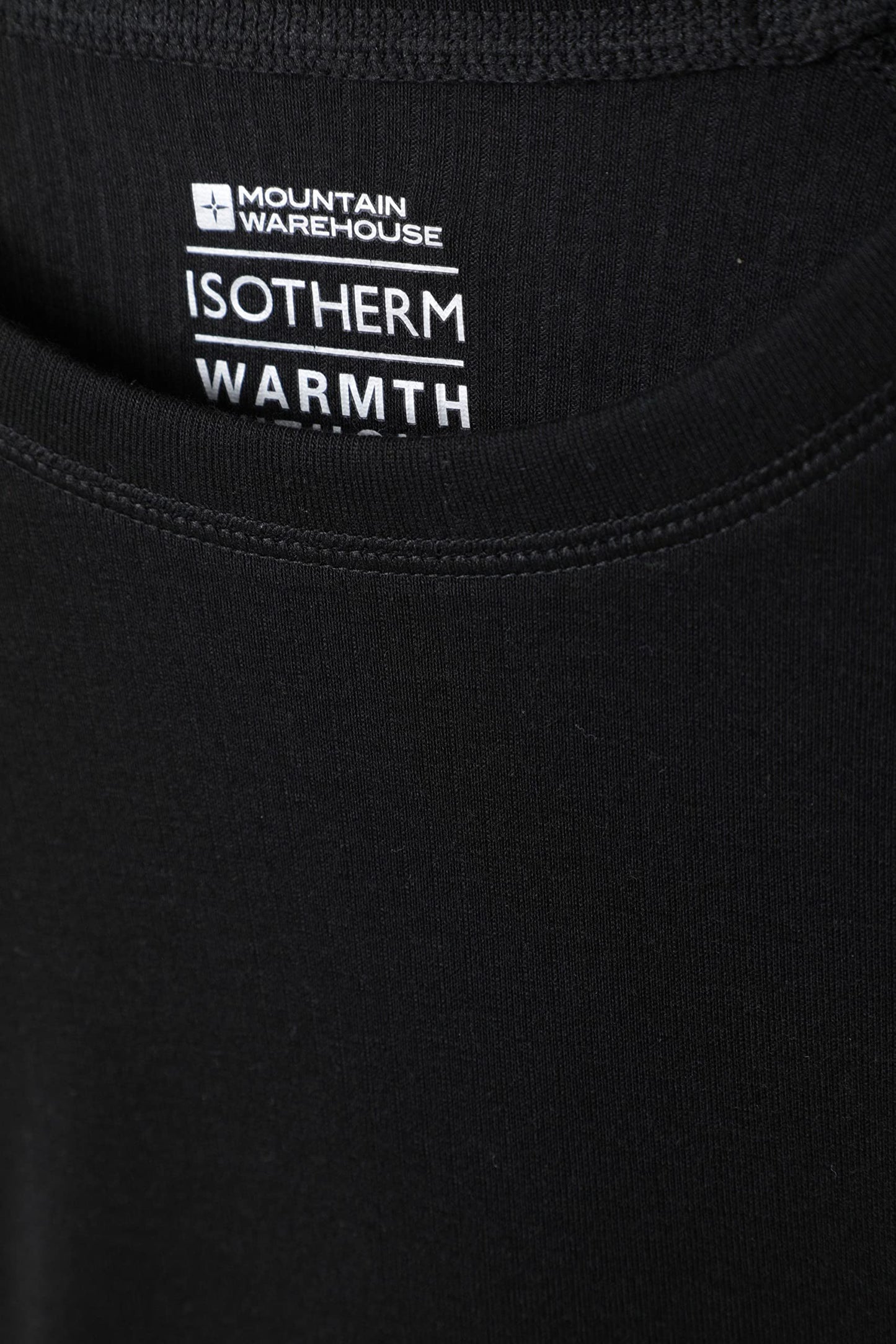 Mountain Warehouse Talus Womens Round Neck Tops - Multipack Ladies Thermal Tee, Lightweight, Quick Drying - Best for, Skiing, Snowboarding to wear as a Baselayer Black (2 Pack) Women's Size 14
