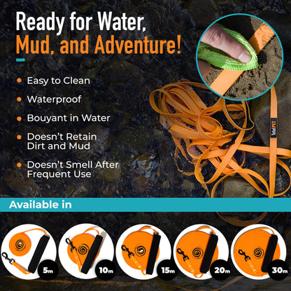 Total Pet Training Lead for Dogs, Waterproof Long Line for Recall & Obedience Training - Extra Long Dog Lead - Suitable for all Sized Dogs (10m, Regular Clip)