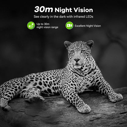 DEATTI Trail Camera 48MP 4K Game Camera with 8 Batteries 32GB SD Card,WiFi Bluetooth Connection,Trail Cameras with Night Vision Motion Activated Waterproof for Wildlife Deer Outdoor 0.1s Trigger Time