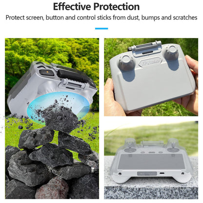 FPVtosky RC 2 Sun Hood for DJI Mini 5/4 Pro/Air 3S/Flip, RC-2 Remote Control Protective Cover for DJI RC2 Accessories, Sunshade + Lanyard + Sceen Protector