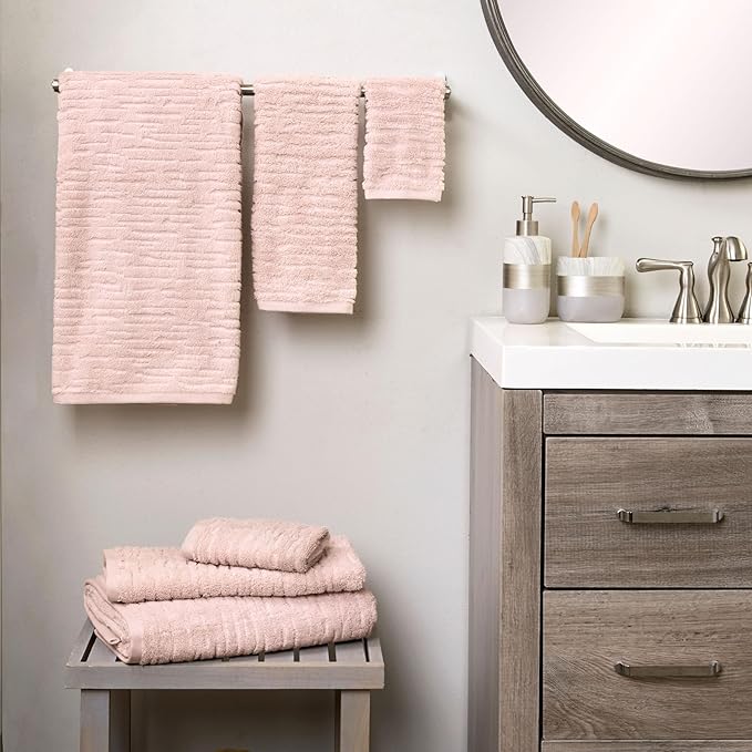 SKL Home CloudSoft 100% Cotton Luxury 6-Piece Towel Set, 600 GSM, Ultra Plush &