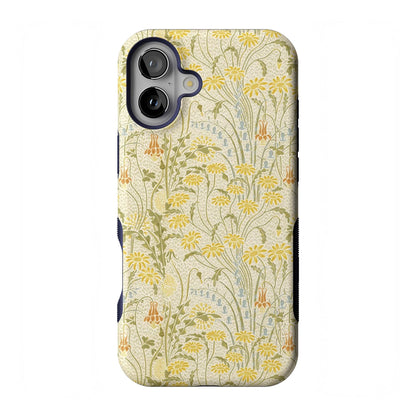 Casely iPhone 16 Case | Nantucket Cottage | Blue Hydrangea | Compatible with MagSafe | Bold Protective Design