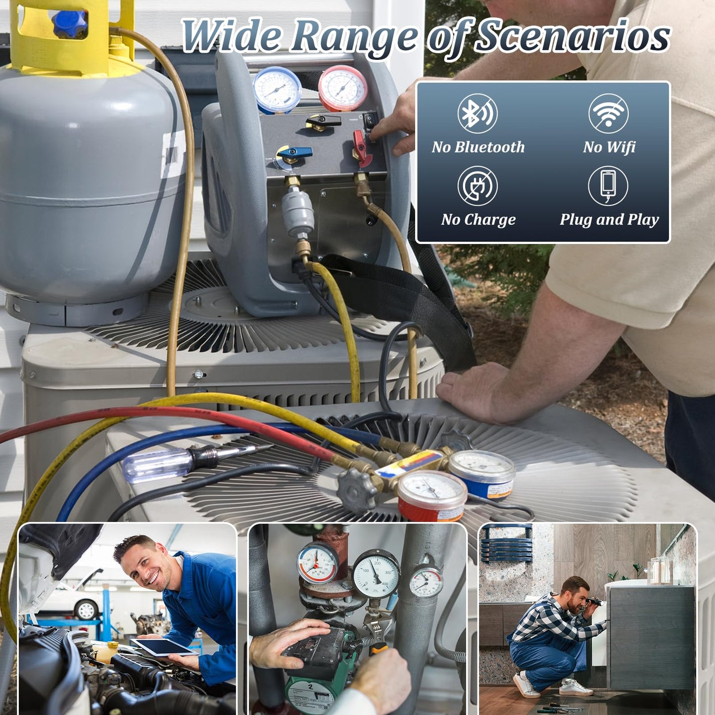 Endoscope Camera with Light, 1920P HD Borescope Camera with 8 Adjustable LED Lights, 16.4ft Semi-Rigid Snake Camera with Light, IP67 Waterproof 7.9mm Inspection Camera for iOS and Android