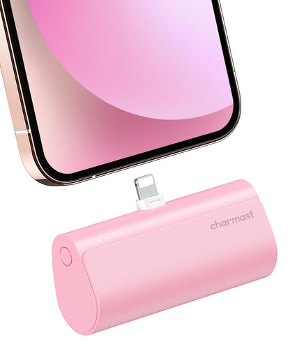 charmast Small Portable Charger for iPhone, Ultra-Compact 20W PD Fast Charging Power Bank 5000mAh, Mini Battery Pack for iPhone 14/14 Pro Max/13/13 Pro Max/12/12 Pro Max/11/XR/X/8/7/6 etc