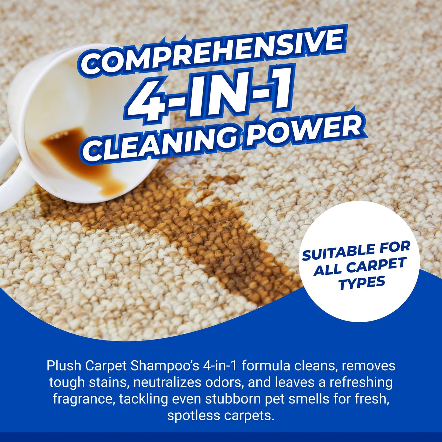 Carpet Shampoo Cleaner & Odour Deodoriser 5L Plush (BUBBLEGUM)