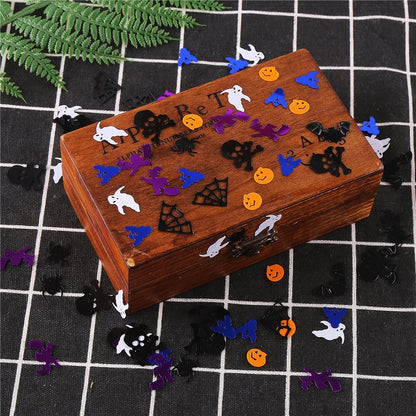 DIYASY 5000 Pcs Halloween Confetti Glitter,Confetti Sprinkles Bats Spider Pumpkin Table Scatter for Halloween Table Decorations