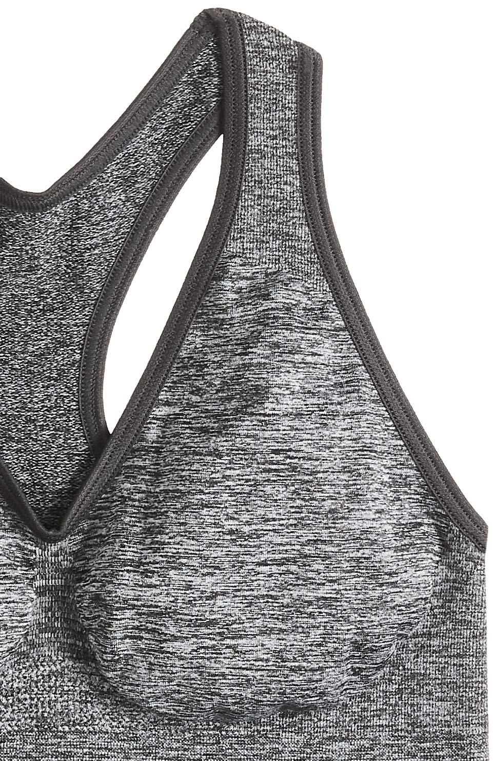 Hanes Women's Get Cozy Racerback Bra, Gravel Grey Heather, X-Large