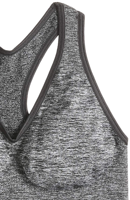 Hanes Women's Get Cozy Racerback Bra, Gravel Grey Heather, X-Large