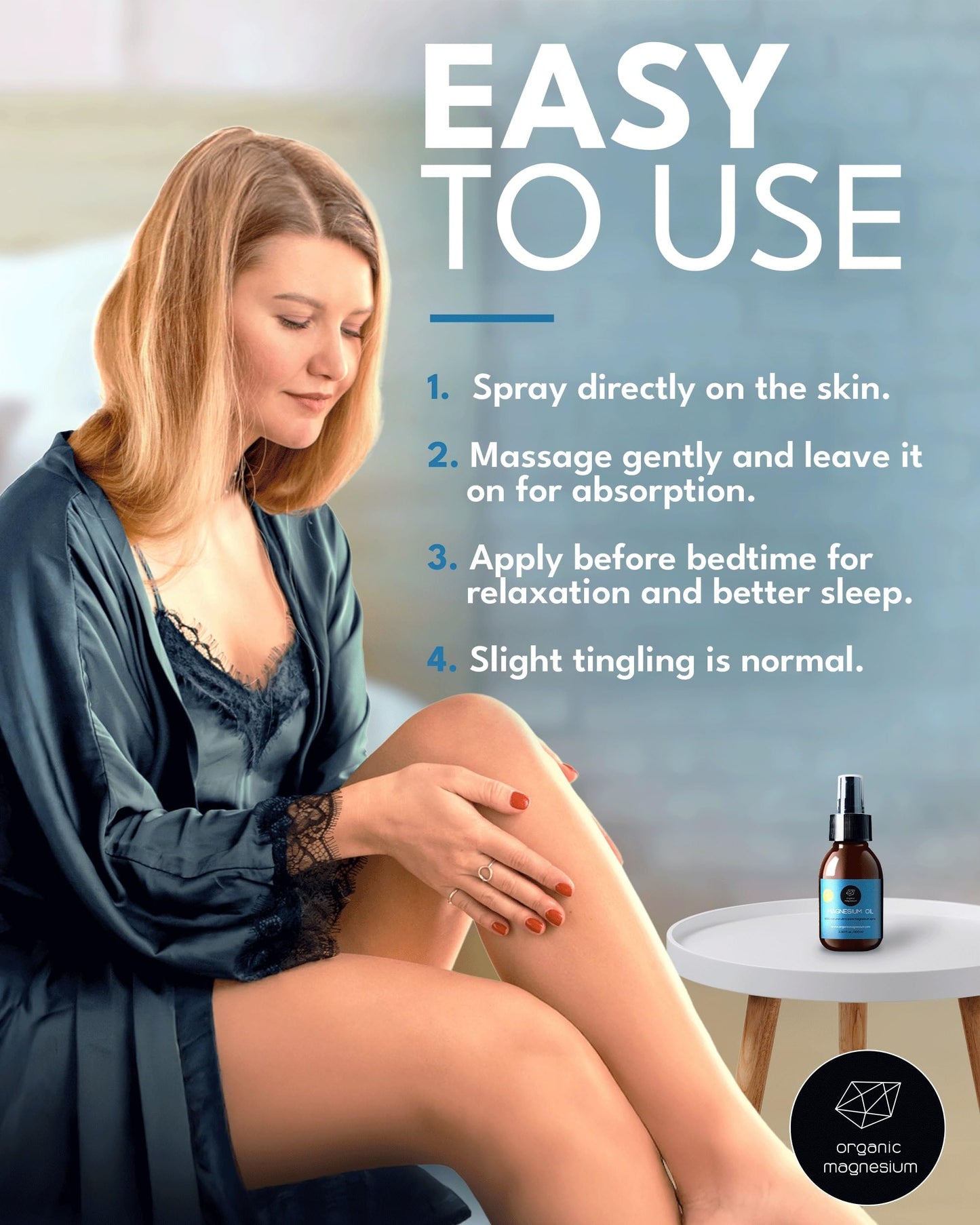 Magnesium Spray for Sleep 2x100ml - 100% Natural & Ultra Pure Organic Magnesium Oil | Topical Foot Spray for Restless Legs & Muscle Cramp Relief | Magnesium Chloride Oil from Zechstein