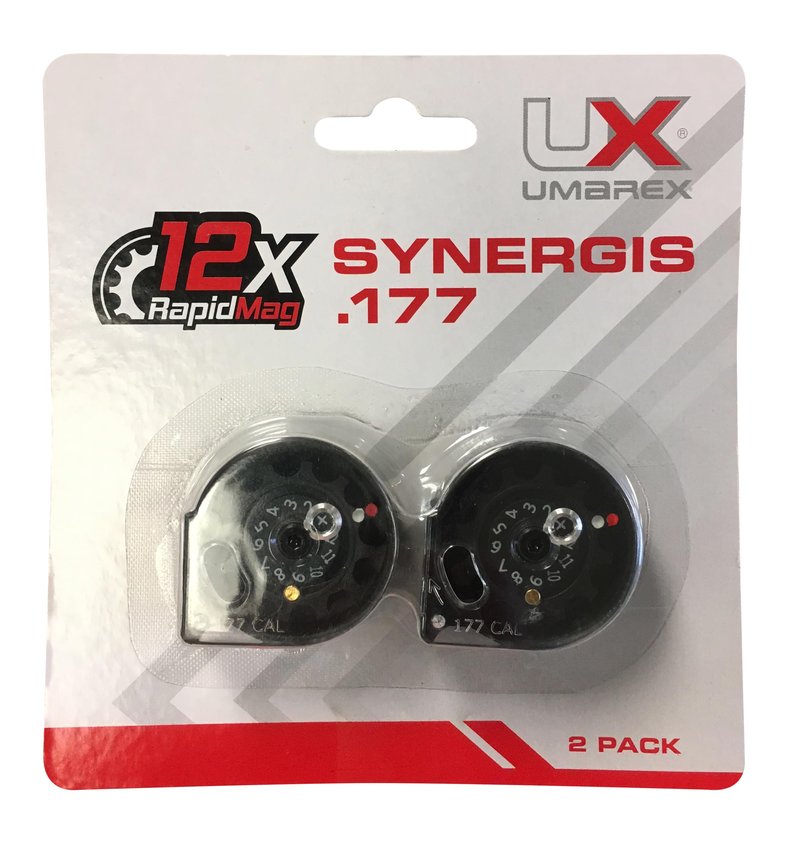 Umarex Synergis Pellet Gun Air Rifle RapidMag Rotary 12-Rounds Magazines, 2 Pack (Mag Only)