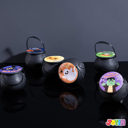 JOYIN Halloween Witch Cauldron Themed Bath Bomb with Mochi Squishy Toy, 6 Packs Bubble Kids Bath Bombs with Surprise Toy Inside, Trick or Treating, Halloween Party Favors Supplies, Goodie Bag Stuffers