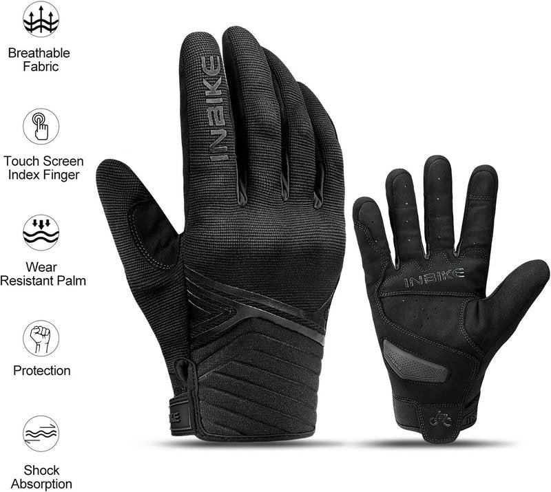 Breathable Mesh Motorcycle Gloves - Touchscreen with TPR Palm Pad & Hard Knuckles
