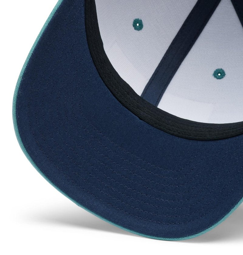 Columbia Unisex PFG Fish Flag Mesh Snap Back - High, Tranquil Teal/Collegiate Navy, One Size
