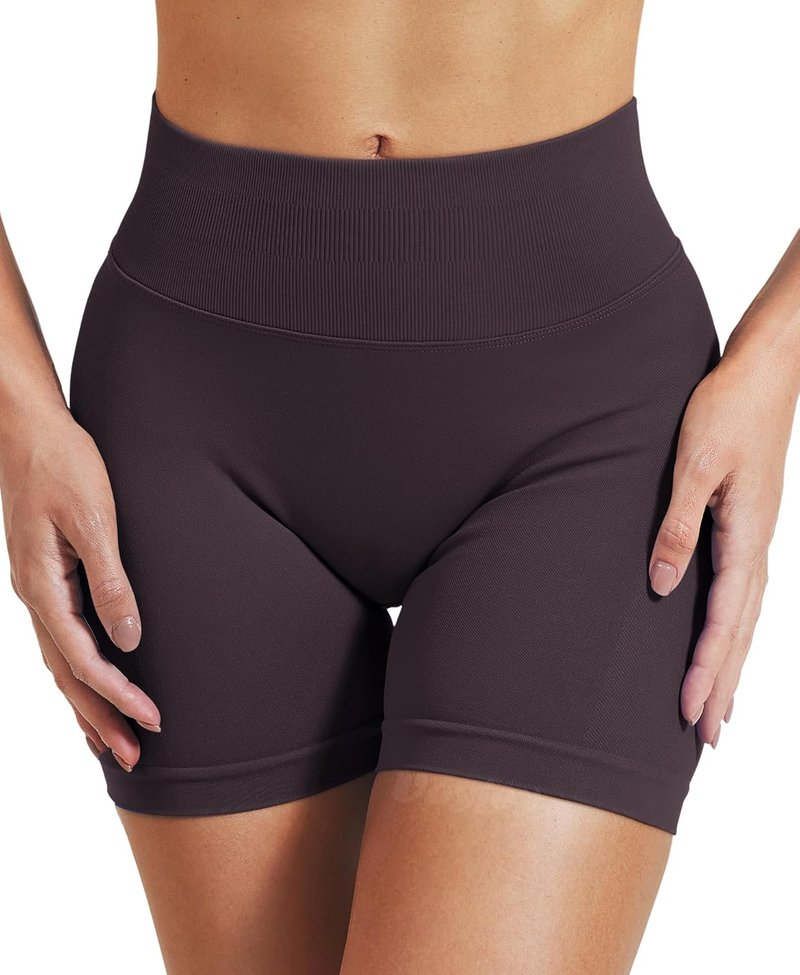 VOYJOY Women's Scrunch Butt Lifting Workout Shorts - Seamless Gym Biker Shorts in 2.5", 3.6", 4.5", 6" Sizes