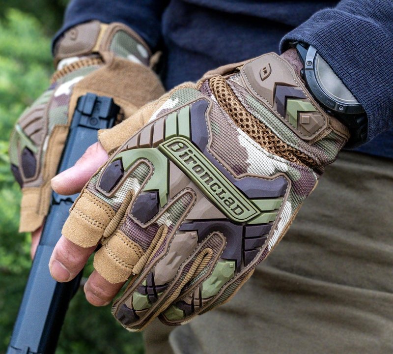Ironclad EXOT-FRICAM-03-M Tactical Trigger Camo Gloves, Medium