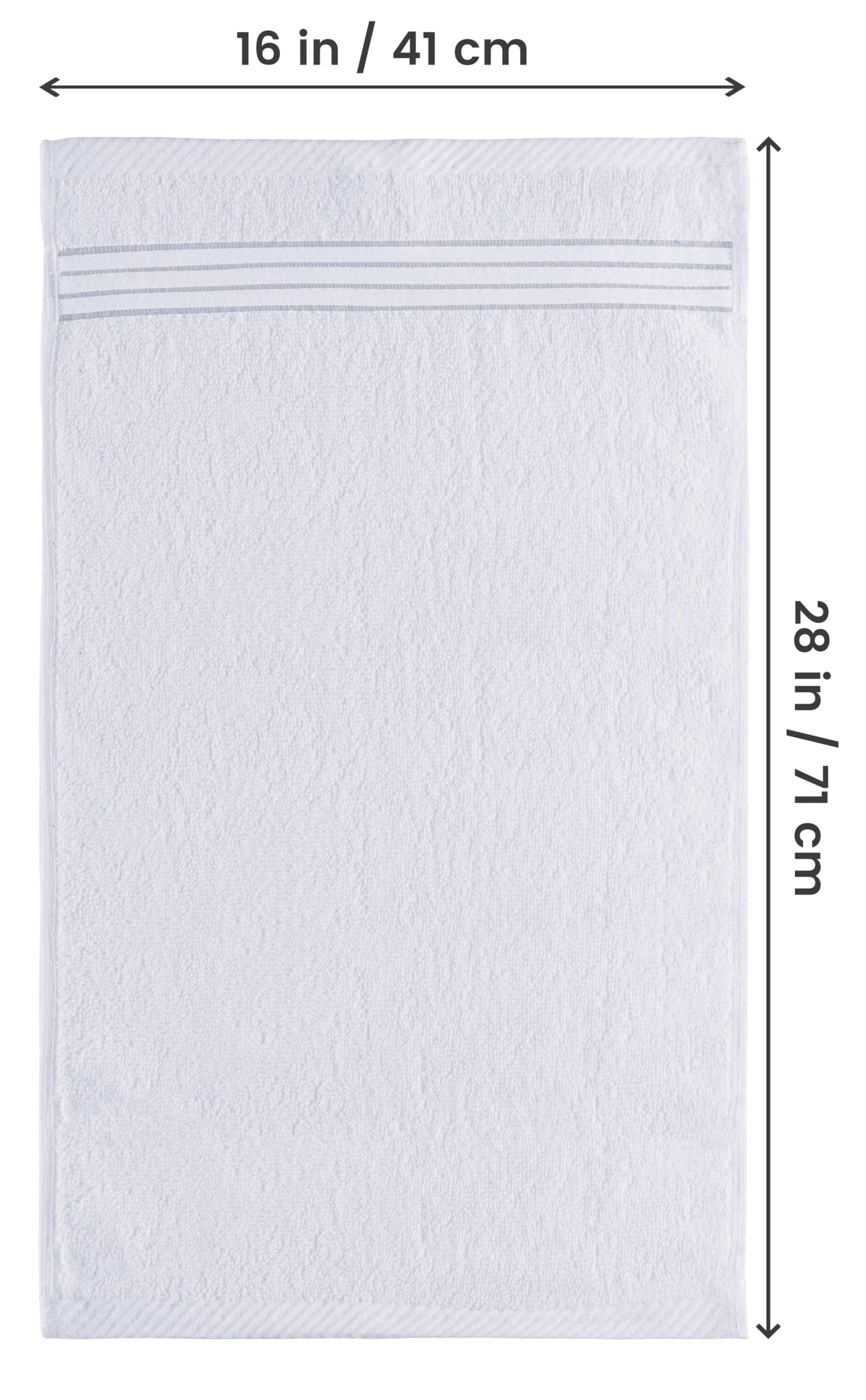 Utopia Towels - Premium Hand Towels - 100% Combed Ring Spun Cotton, Ultra Soft and Highly Absorbent, Exrta Large Thick Hand towels 41 x 71 cm, Hotel & Spa Quality Hand Towels (6-Pack) (White)