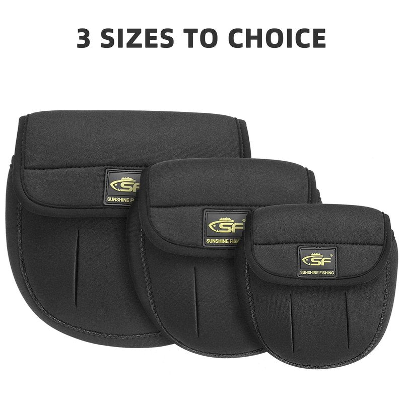 SF Spinning Reel Cover Case Bag Pouch Glove Fit up to 4000 to 6000 Series Spinning Reels M