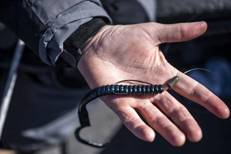 Berkley PowerBait® Power Worm Fishing Bait, Midnight Fire, 7in | 18cm, Irresistible Flavor, Classic Curly Tail Worm Profile, Ideal for Spring, Summer and Fall Fishing