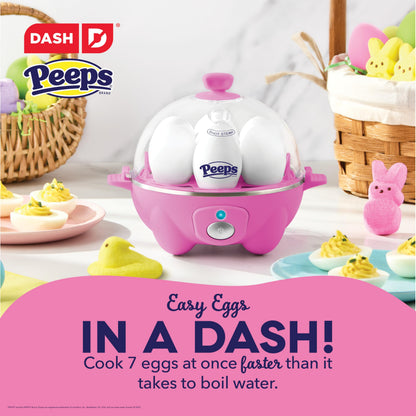 DASH Rapid Egg Cooker: 6 Egg Capacity Electric Egg Cooker for Hard Boiled Eggs, Poached Eggs, Scrambled Eggs, or Omelets with Auto Shut Off Feature - Aqua, 5.5 Inch (DEC005AQ)