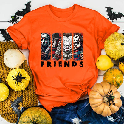 8 Sheets Halloween Iron on Transfers Patches for T-Shirt Iron on Decals Stickers Scary Movie Characters Design Heat Transfer Iron on Vinyl Appliques for Clothes Backpack DIY Craft Decor Supplies