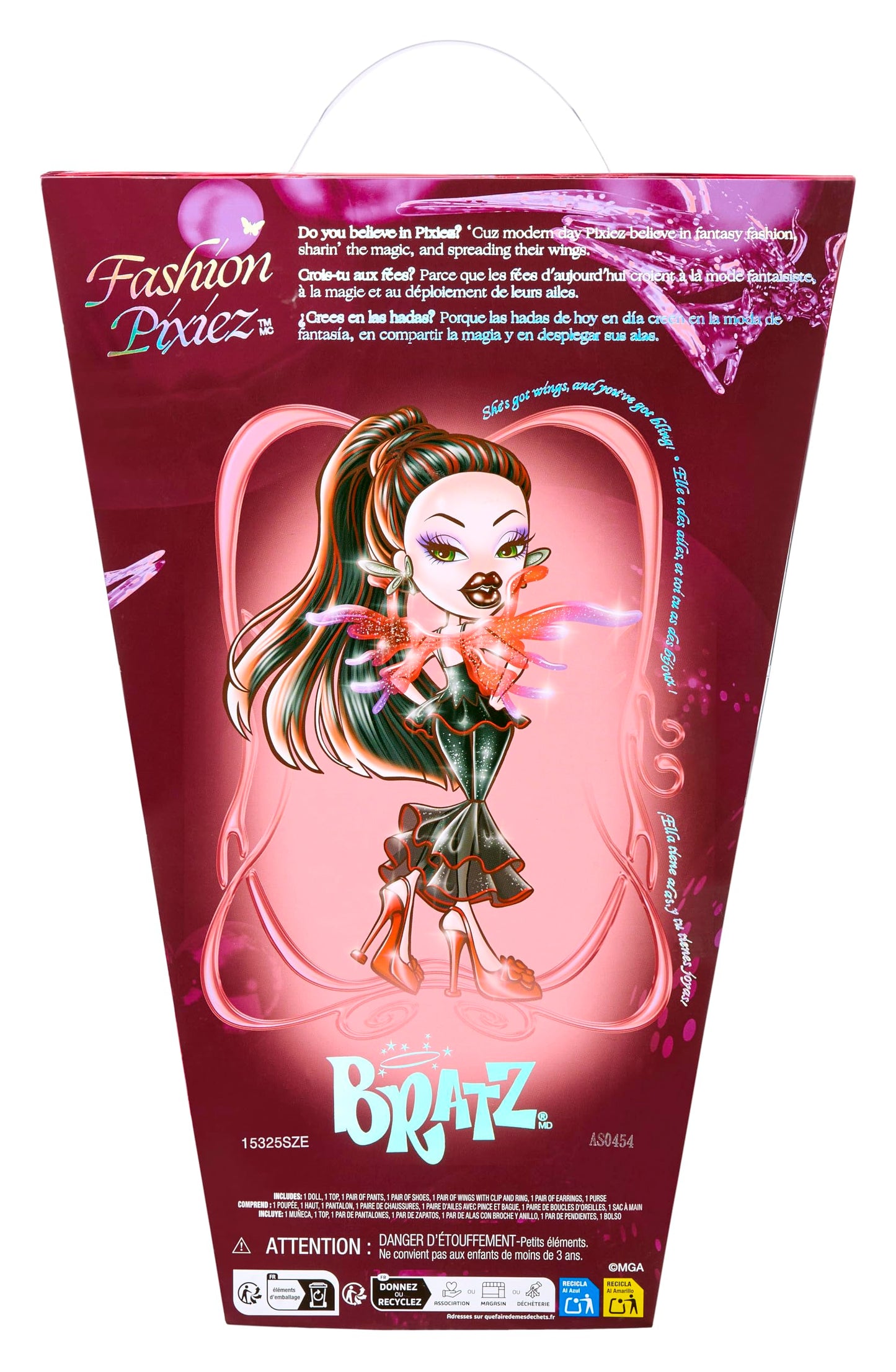 Bratz Fashion Pixiez Lina Collectible Fantasy Doll with Real Fashions and Accessories