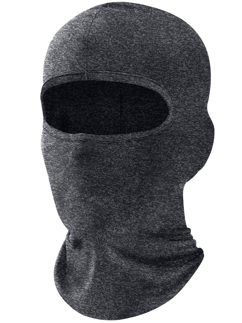 Fuinloth Balaclava Ski Mask, Motorcycle Summer Thin Cooling UV Protection Neck Gaiter for Men/Women Hemp Gray