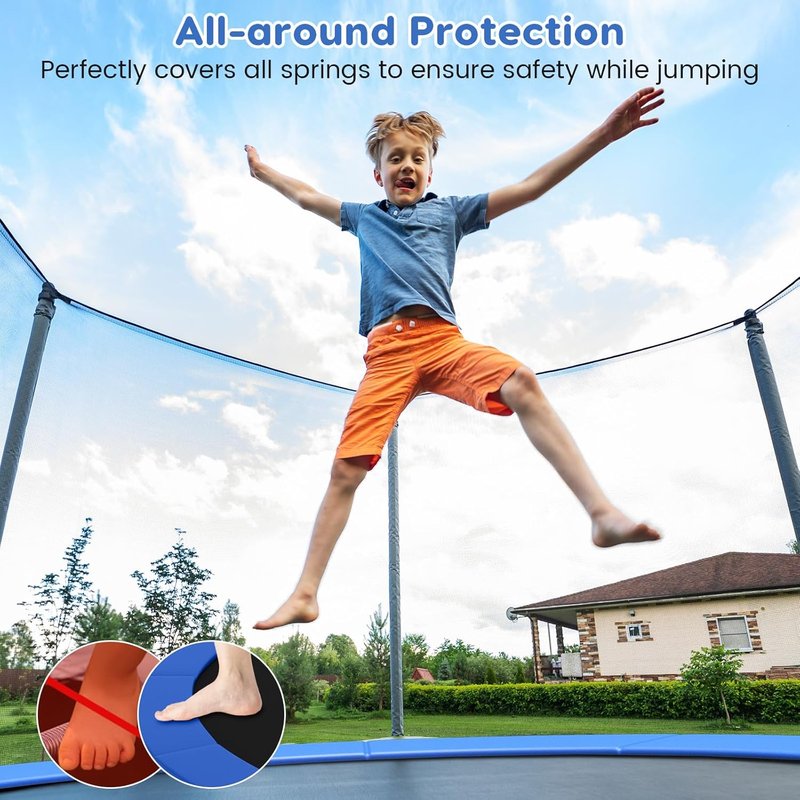 Trampoline Replacement Safety Pad - Waterproof & Durable | Fits 8ft-16ft Sizes