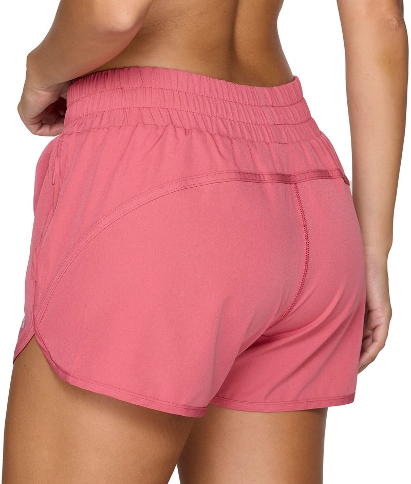 COLOSSEUM Active Women's Annika Moisture Wicking Performance Running Short with Zipper Pockets (Rose, Medium)