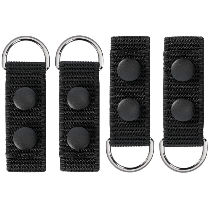 TACNEX Duty Belt Suspenders Loop Attachment with Metal Ring Nylon Tool/Utility Belt Keepers Connectors Police Harness Extenders/Adapter fit up to 2.25 inch Wide Universal Fit