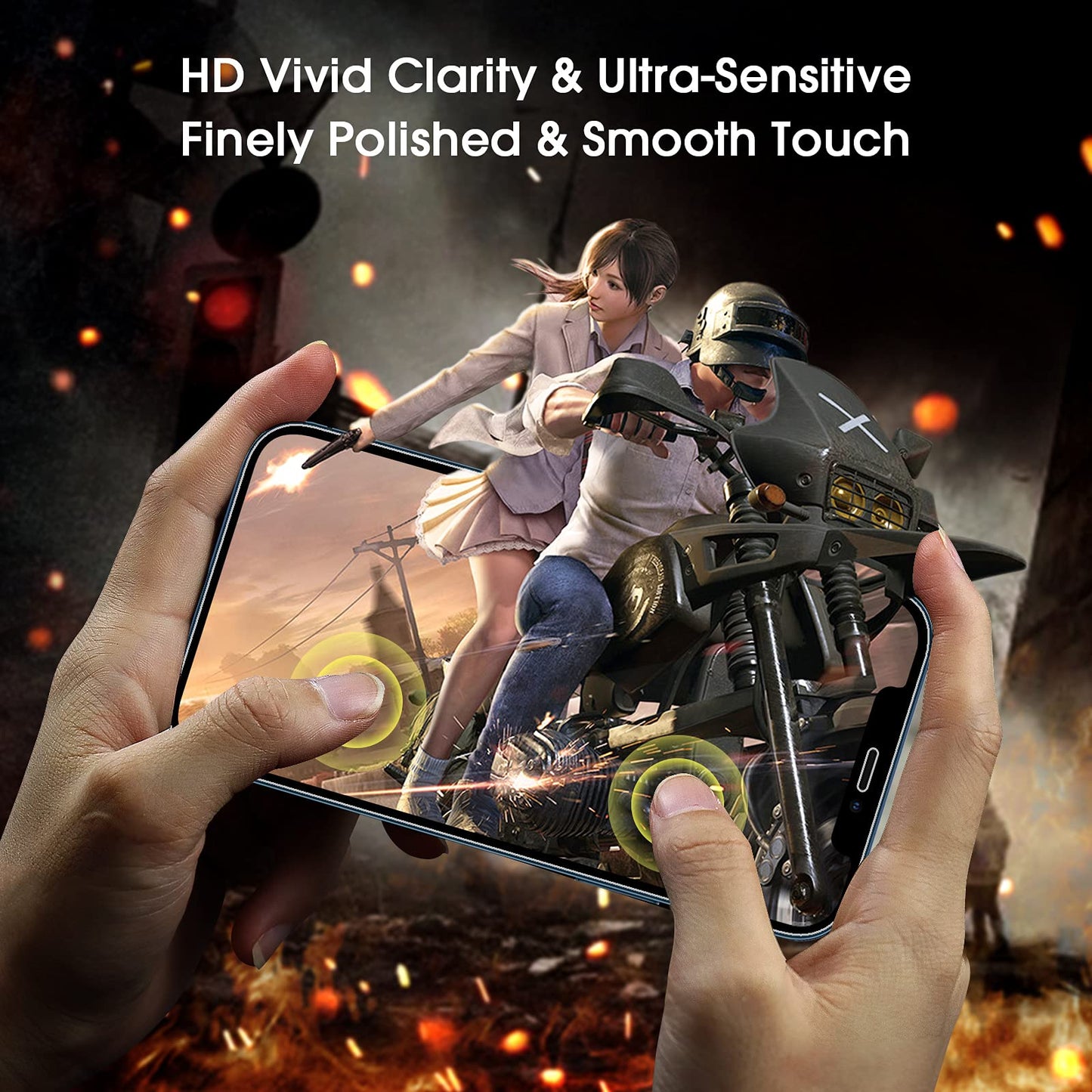 amFilm Easiest Installation OneTouch for iPhone 15 Pro Max Screen Protector [6.7 Inch] Tempered Glass + Camera Lens Protector, Auto-Alignment Tech, Bubble Free, Case Friendly, Anti-Scratch [2+2 Pack]