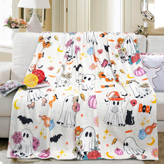 Fall Halloween Blanket Halloween Throw Blankets and Throws Fall Pumpkin Throw Blanket Super Soft Cozy and Plush for Couch and Chair(50" x 60")