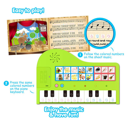 BEST LEARNING My First Piano Book - Educational Musical Toy for Toddlers Kids Ages 3-5 Years - Ideal 3, 4 Year Old Boy or Girl Birthday Present