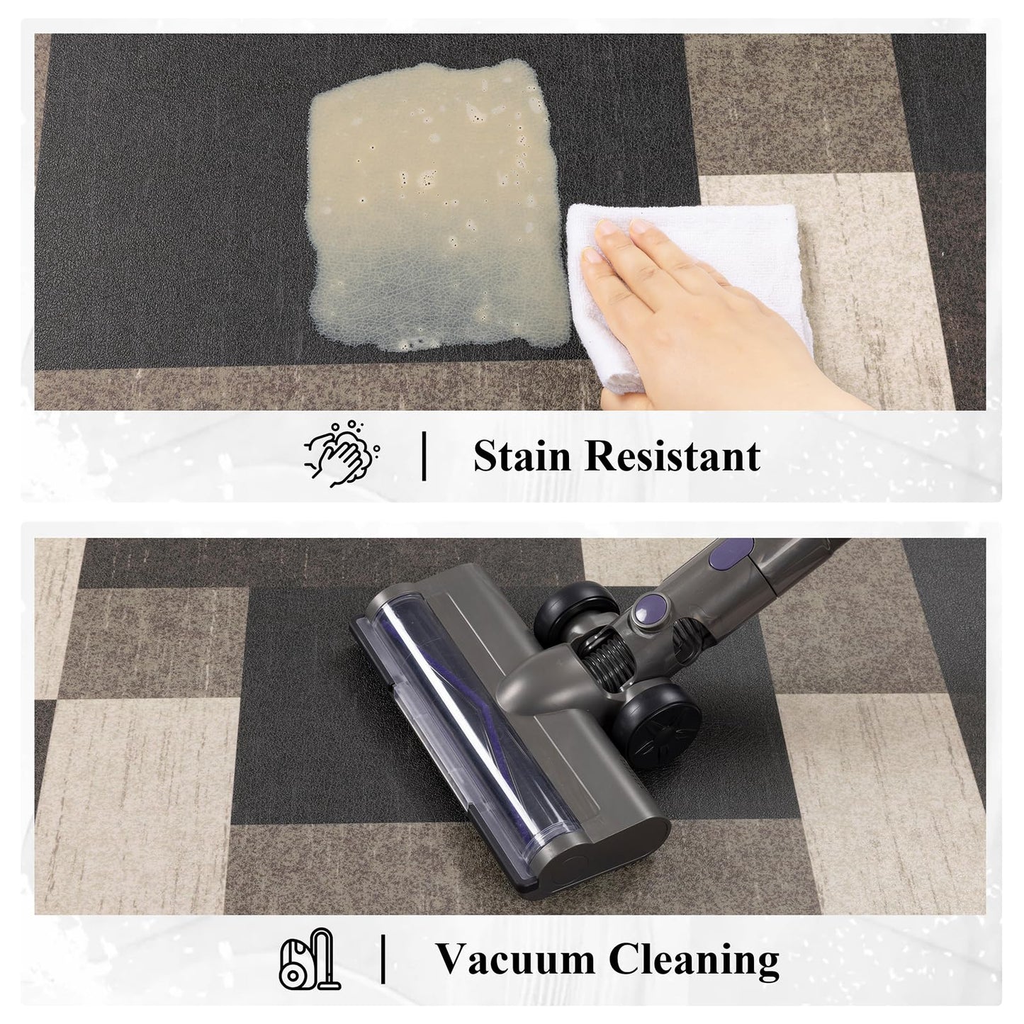 Ileading Anti Fatigue Kitchen Mat, Non Slip Cushioned Standing Floor Mat, Waterproof Kitchen Runner Rug, Farmhouse Comfort Padded Mat for Sink, Laundry, Office, Brown, 24''x71''