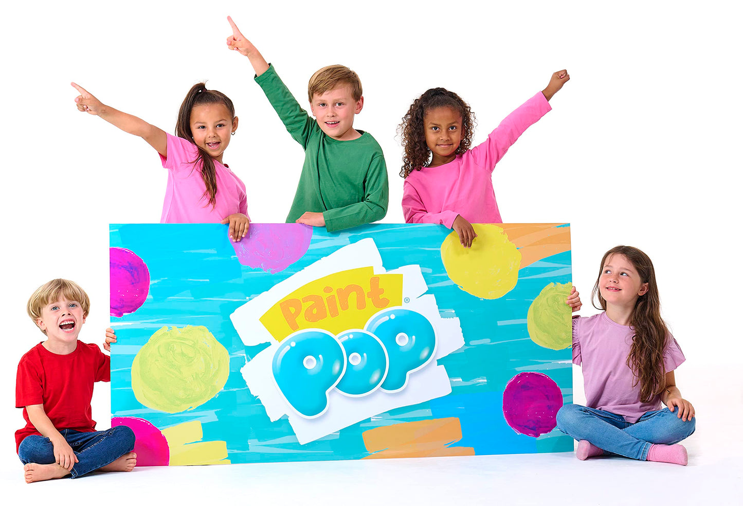 Paint Pop - Paint Sticks For Kids - 20 Pack Assorted Colours & Fun Storage Tub - Twist & Paint, Mess-Free, Fast Drying Action, Easy Clean Up, Vibrant Colours, Multi-Surface