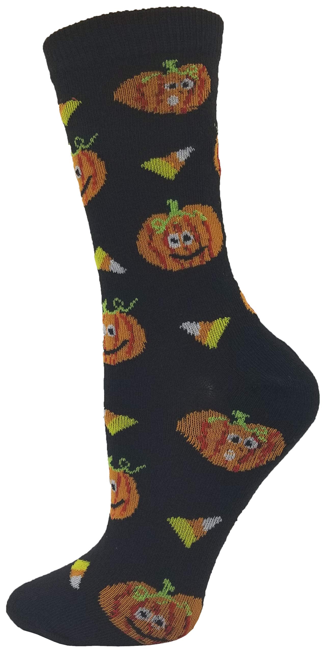 Halloween Socks for Women Girls, 12 Pairs Bats Pumpkins Ghosts Print, Colorful Pattern Novelty Cute