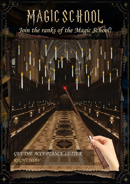 Floating Candles with Wand, 20 PCs Magic Hanging Flameless Floating LED Candle with Wand Remote, Battery Operated Flickering Warm Light Candles for Birthday Children’s Day Wedding Theme Party