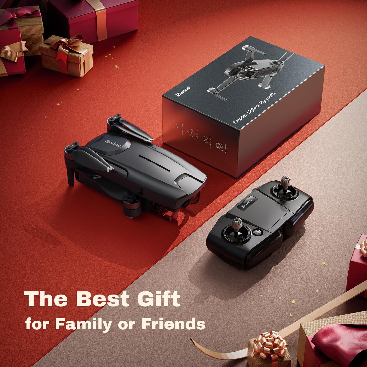 Bwine GPS Drone with Camera 4K UHD - F7MINI, Under 249g, 60-Min Flight Time, Auto Return, Follow Me, Waypoint Fly, Circle Fly, 5-Level Wind Resistance - Ideal for Adult Beginners