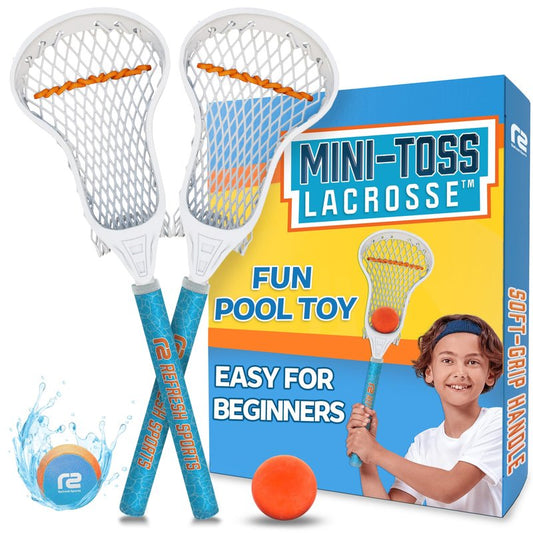 Mini Toss Lacrosse Sticks - Pool Games & Outdoor Beach Lacrosse Gifts - Best Beach Toys for Kids All Ages & Gifts for Teen Boys Ages 3 4 5 6 7 8 9 10 11 12 + Year Old Boys Toys Gift Ideas 2026