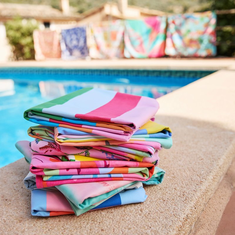 Dock & Bay Beach Towel - Quick Dry, Sand Free - Compact, Lightweight - 100% Recycled - Includes Bag - Tutti Frutti - Extra Large (200x90cm, 78x35)