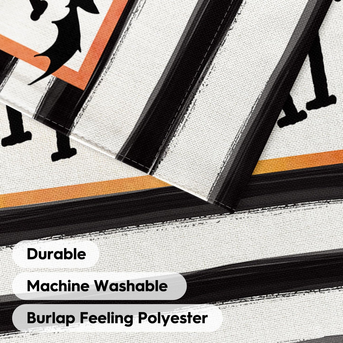 AVOIN colorlife Trick or Treat Garden Flag 12 x 18 Inch Double Sided Outside, Halloween Holiday Yard Outdoor Flag