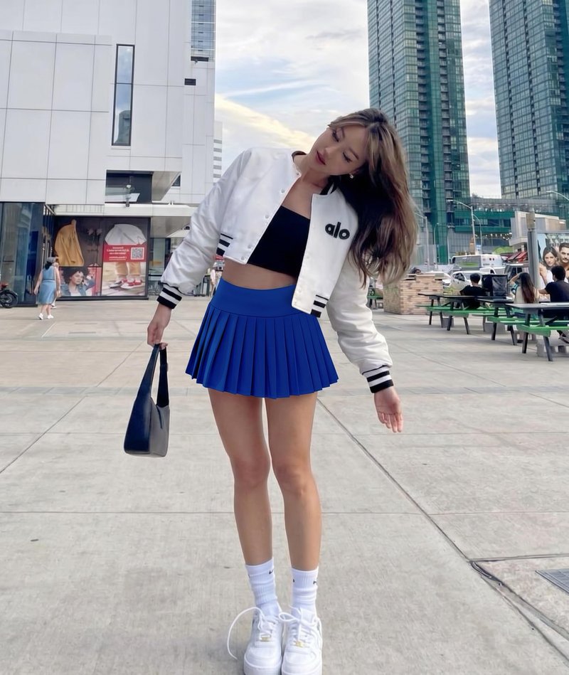 Avidlove Tennis Skirts Women's Pleated Skirts Womens Golf Skirt High Waisted Skirts Royal Blue M