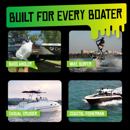 Boat Juice 2in1 Exterior Boat Cleaner & Protectant Spray | Water Spot Remover with SiO2 Ceramic Sealant | Pina Colada Scent | Marine Detailing & Boat Cleaning Supplies | Made in USA (32oz)